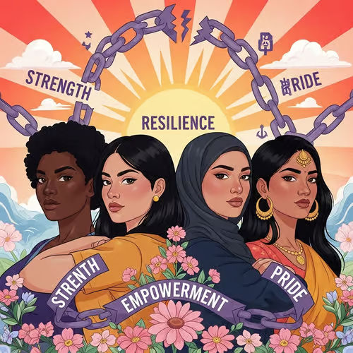 Diverse group supporting each other